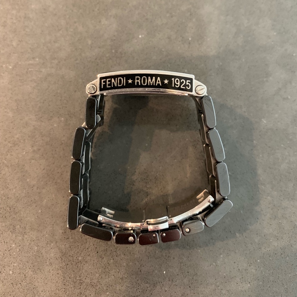 Fendi Black Ceramic Swiss made watch Quartz Square - Picture 4 of 5